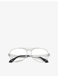 Versace VE1319 pilot-frame metal optical glasses - British product