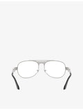 Versace VE1319 pilot-frame metal optical glasses - British product