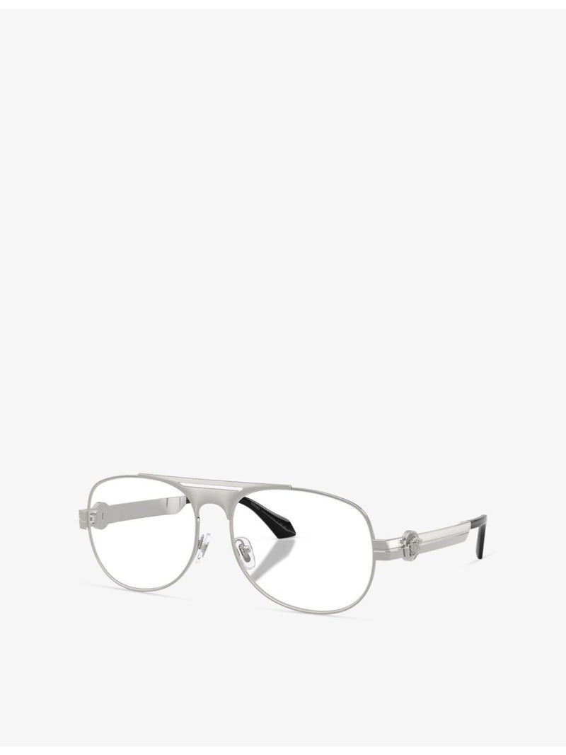 Versace VE1319 pilot-frame metal optical glasses - British product