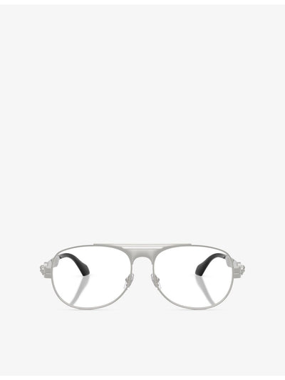 selfridges Versace VE1319 Pilot-Frame Metal Optical Glasses- Buy online at McGrocer