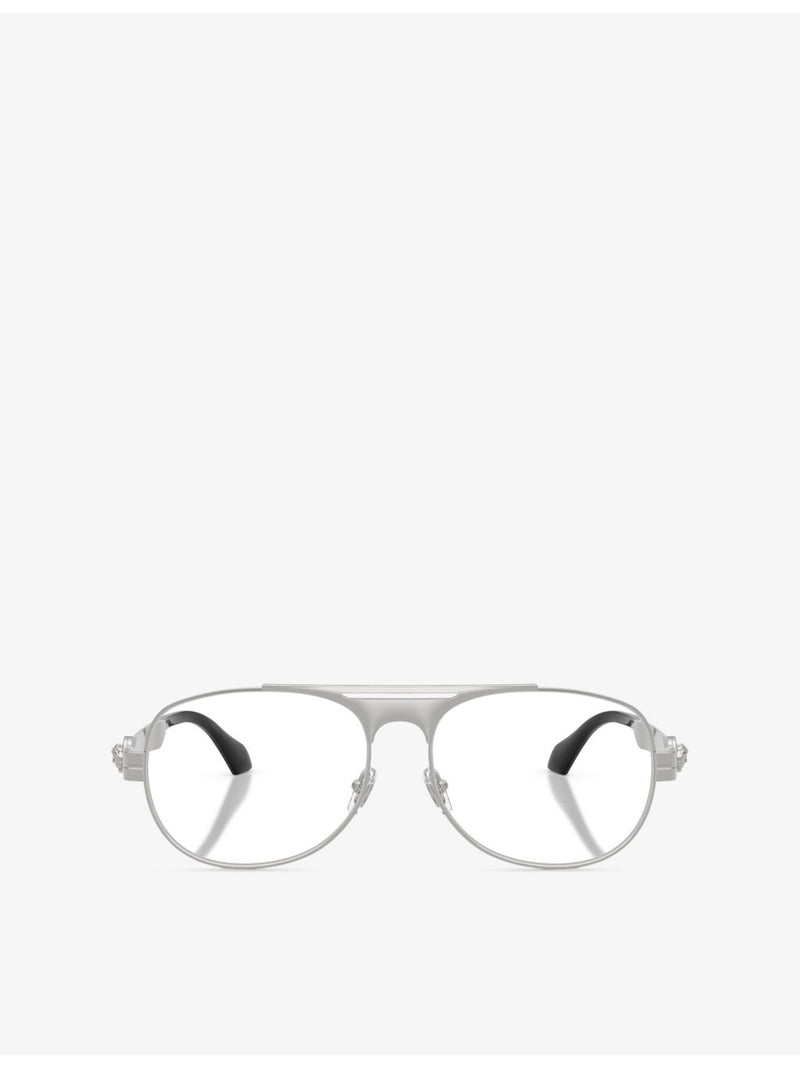 Versace VE1319 pilot-frame metal optical glasses - British product