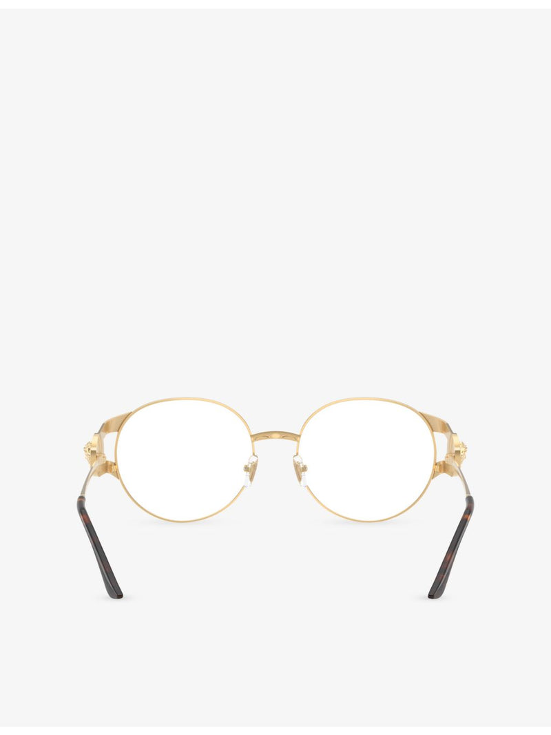 Versace VE1320 round-frame metal optical glasses, imported from the UK