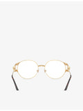 Versace VE1320 round-frame metal optical glasses, imported from the UK
