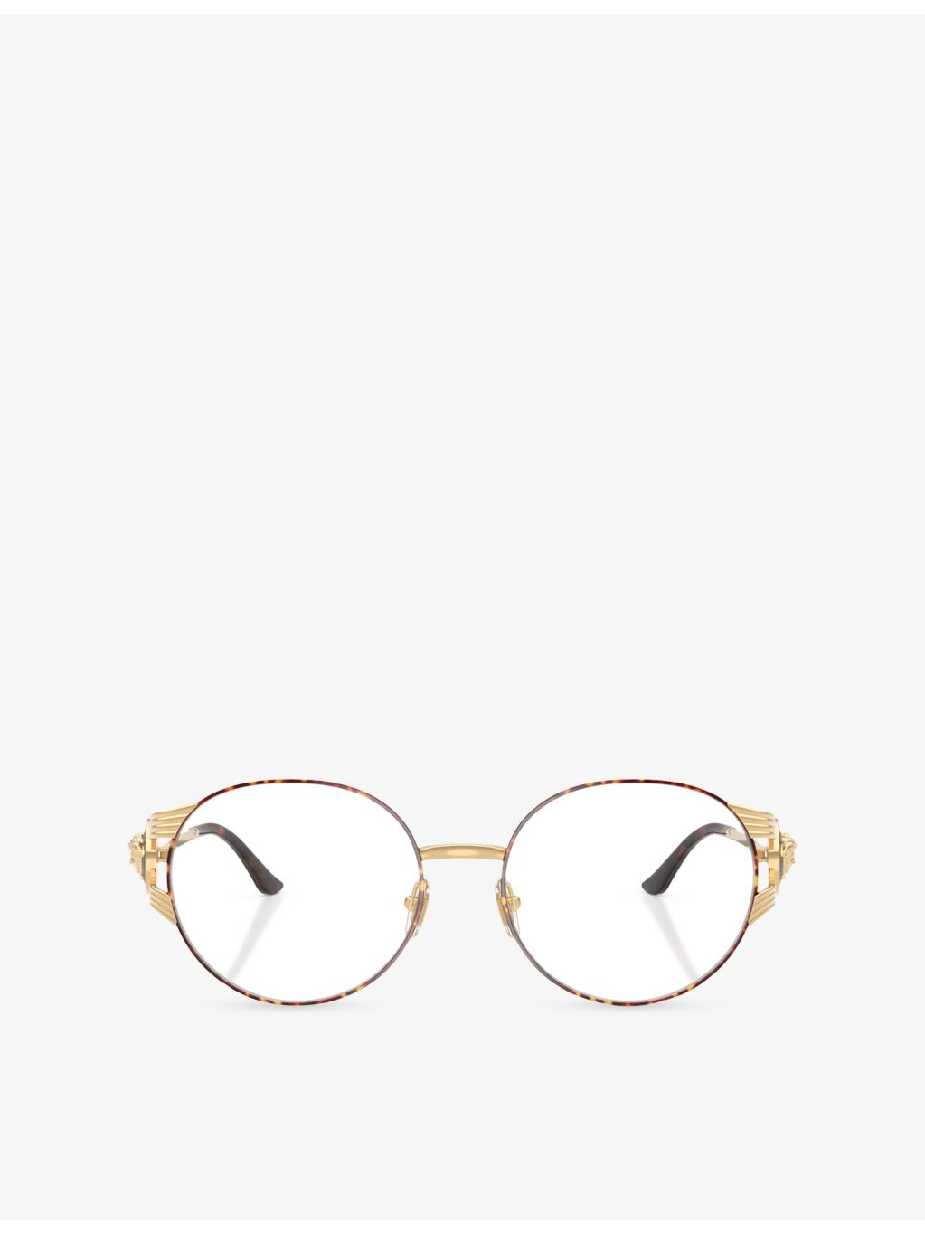 Versace VE1320 round-frame metal optical glasses, imported from the UK