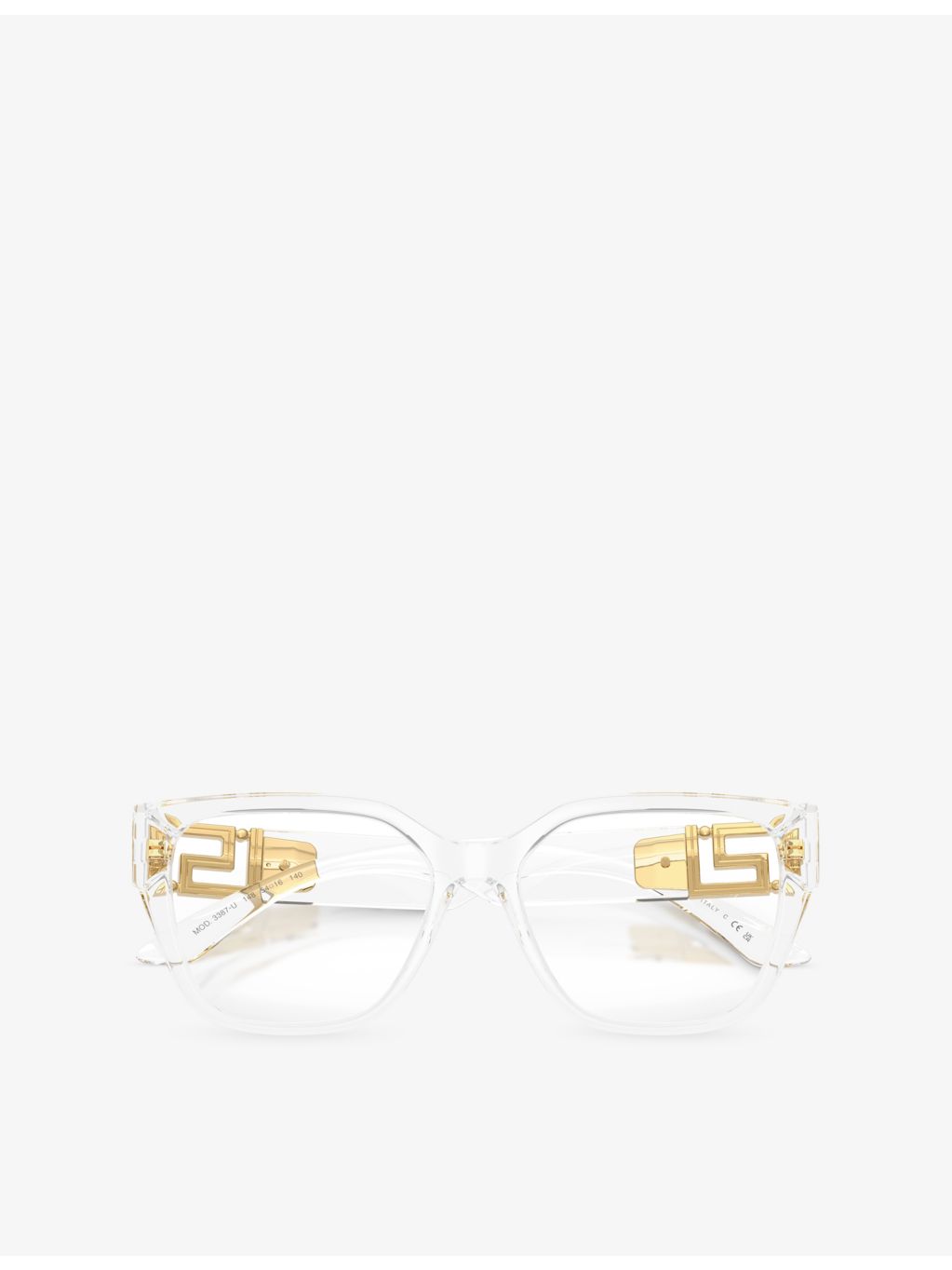 Versace square-frame acetate optical glasses VE3387U (British brand)