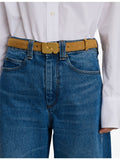 Soeur Ninon branded-buckle suede belt accessory, UK version