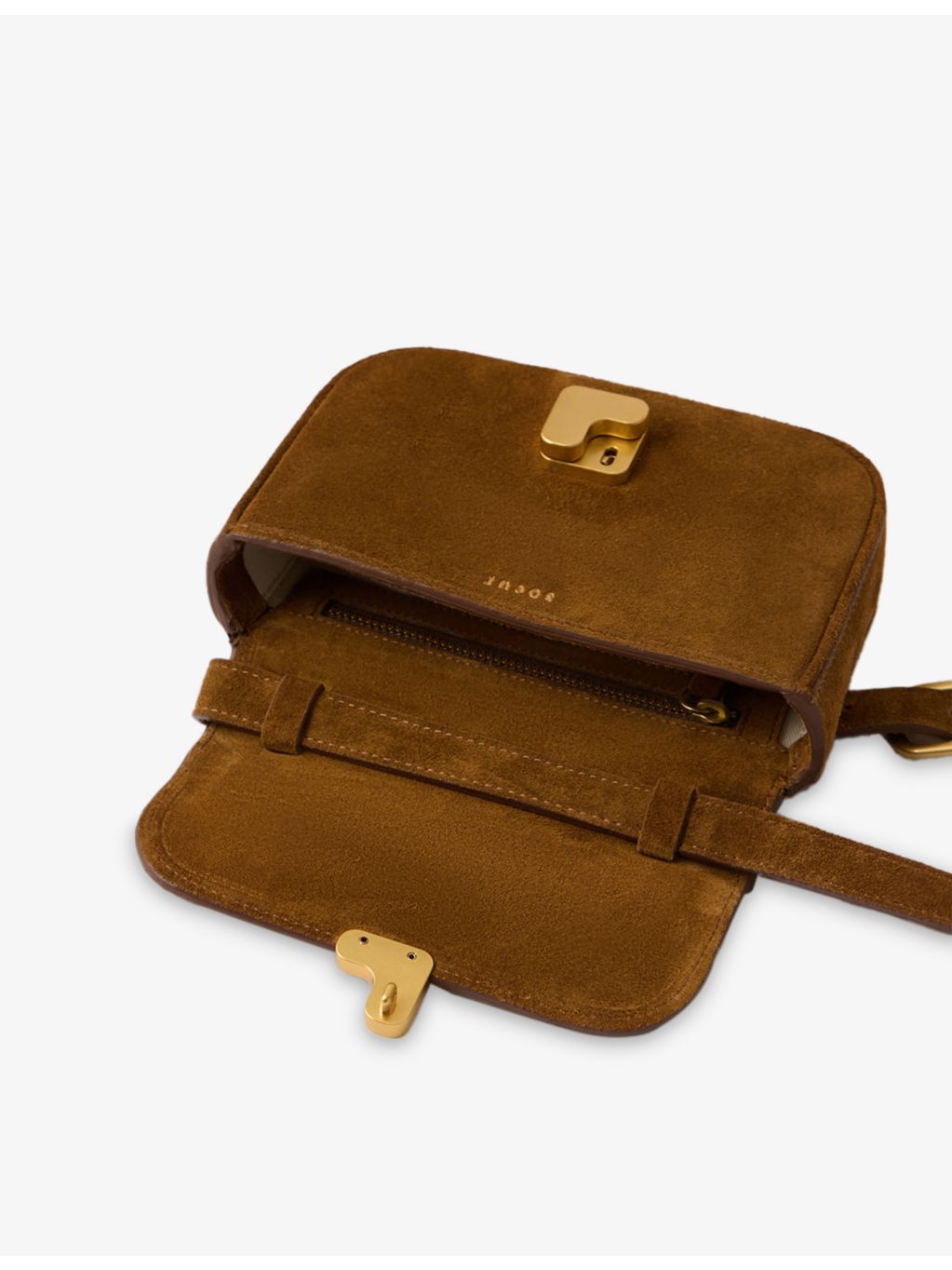 Soeur Bell Very Mini suede shoulder bag - British product