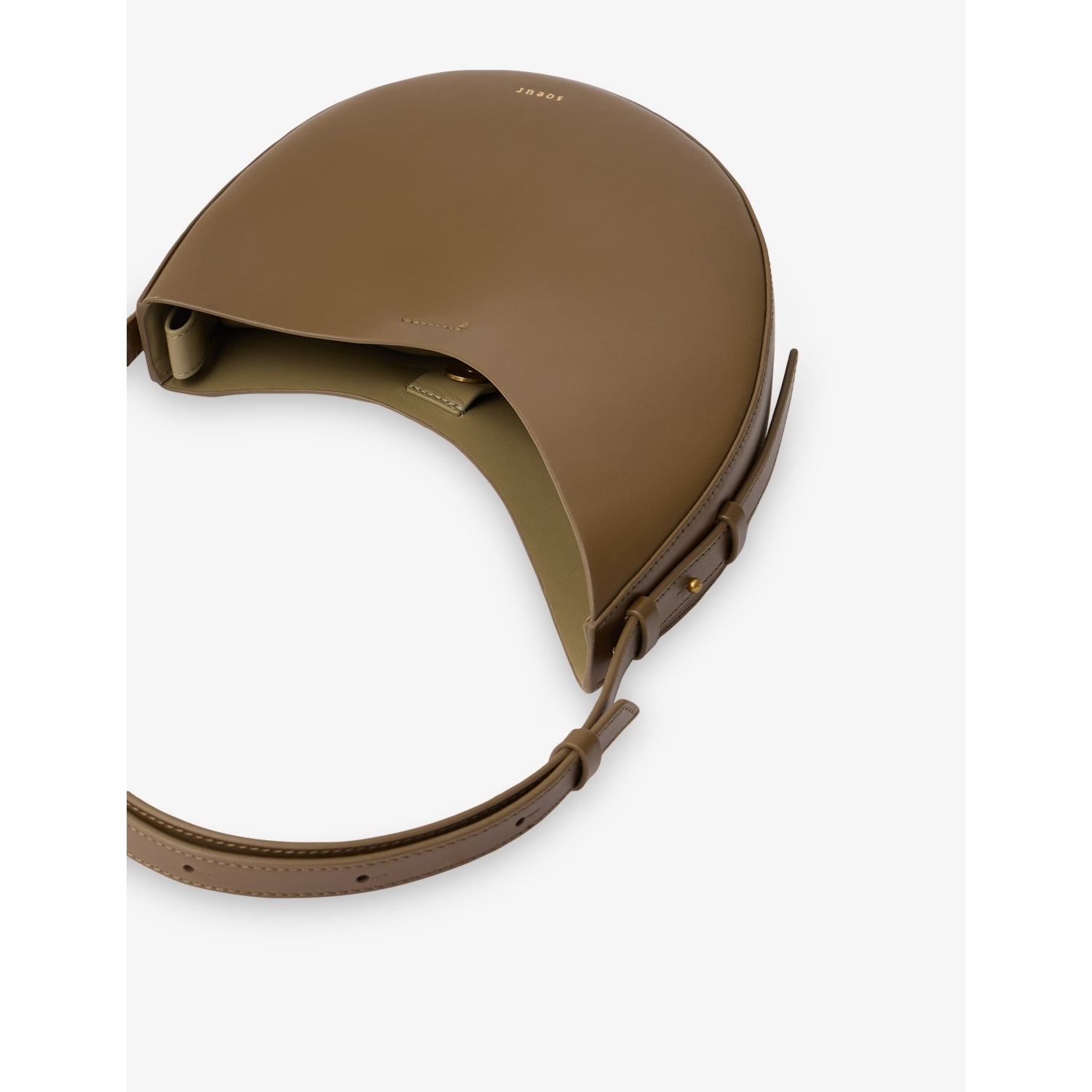 Soeur Wino leather shoulder bag with adjustable strap and gold-toned hardware - British product