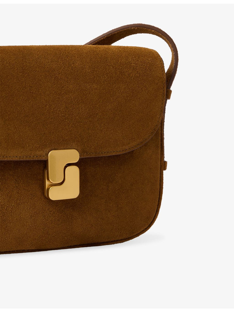 Soeur Bellissima mini suede cross-body bag - British product