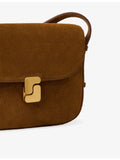 Soeur Bellissima mini suede cross-body bag - British product