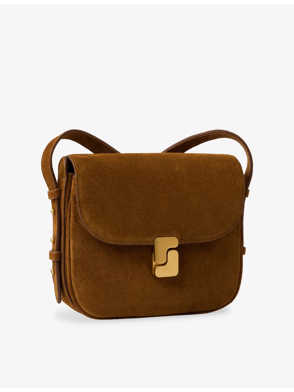 Soeur Bellissima mini suede cross-body bag - British product