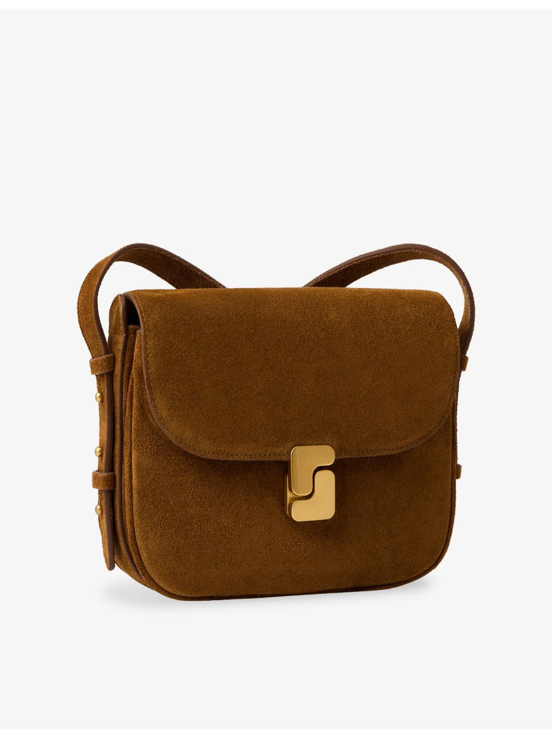 Soeur Bellissima mini suede cross-body bag - British product