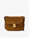Soeur Bellissima mini suede cross-body bag - British product