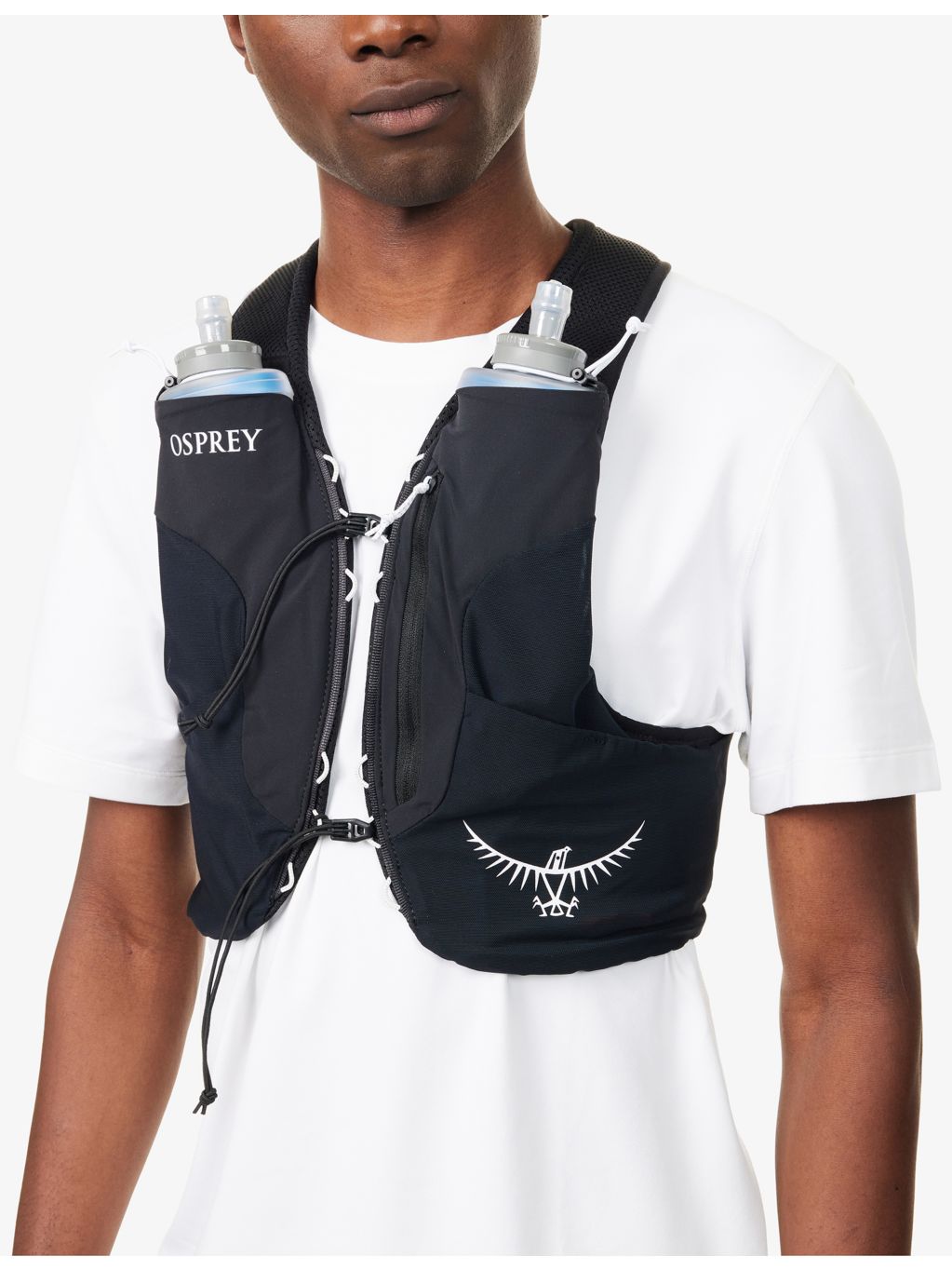 Osprey Duro LT hydration running vest with 500ml flasks - British product
