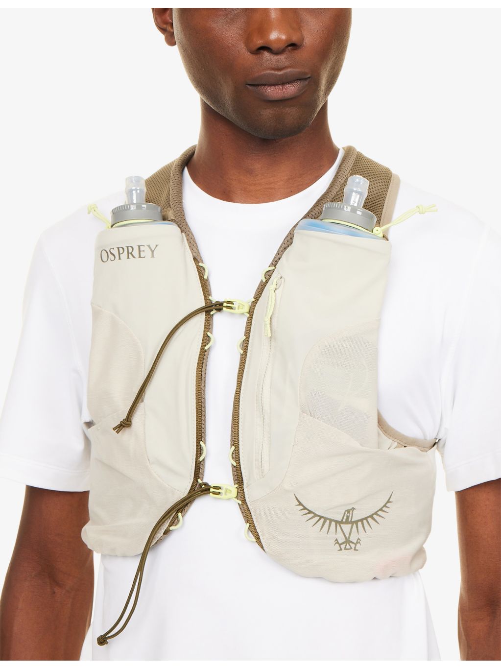 Osprey Duro Run hydration mesh vest with soft flasks (British brand)
