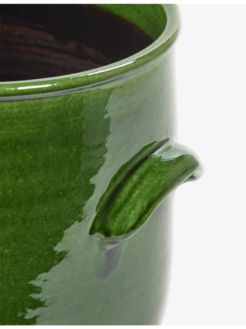 Serax terracotta flower pot 16cm glazed finish (British brand)