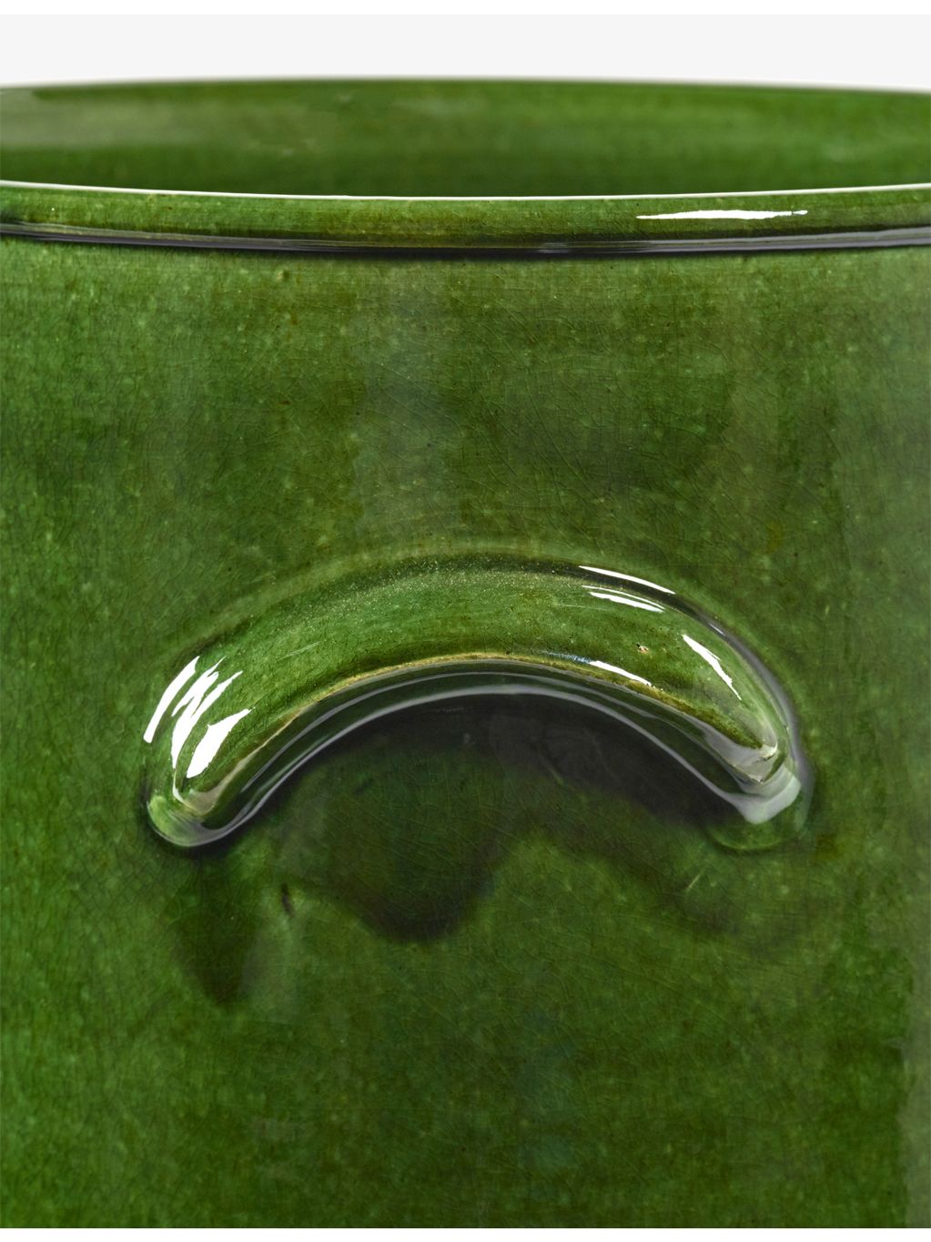 Serax terracotta flower pot 16cm glazed finish (British brand)