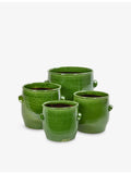 Serax terracotta flower pot 16cm glazed finish (British brand)