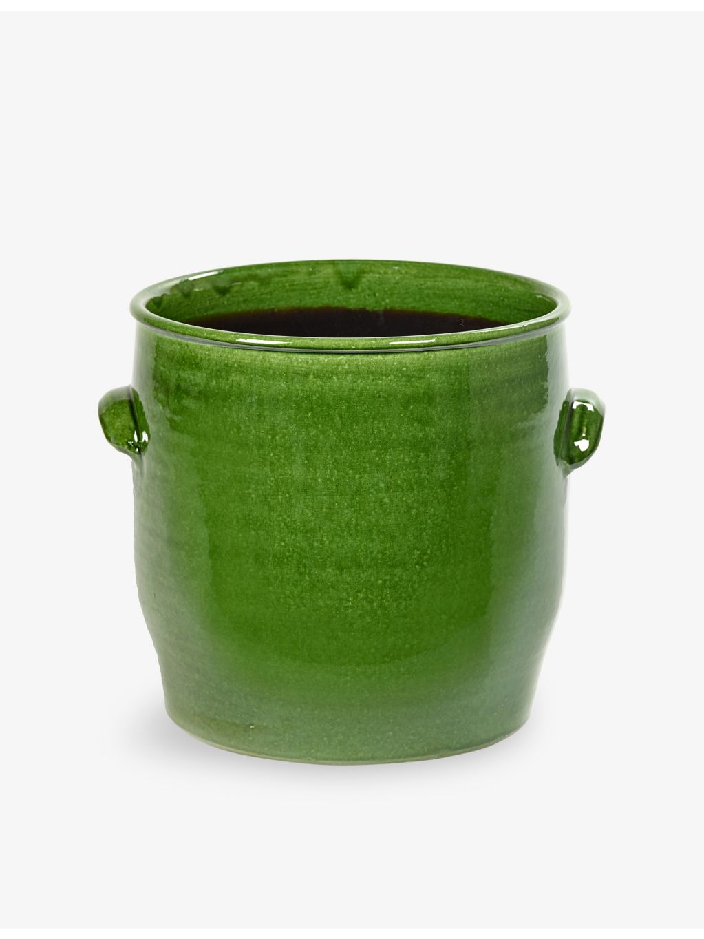 Serax terracotta flower pot 16cm glazed finish (British brand)