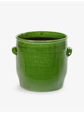 Serax terracotta flower pot 16cm glazed finish (British brand)