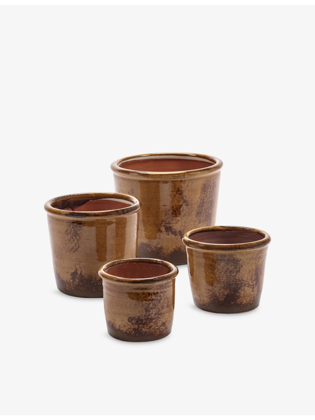 Serax Glazed Shades extra small terracotta flower pot - British product