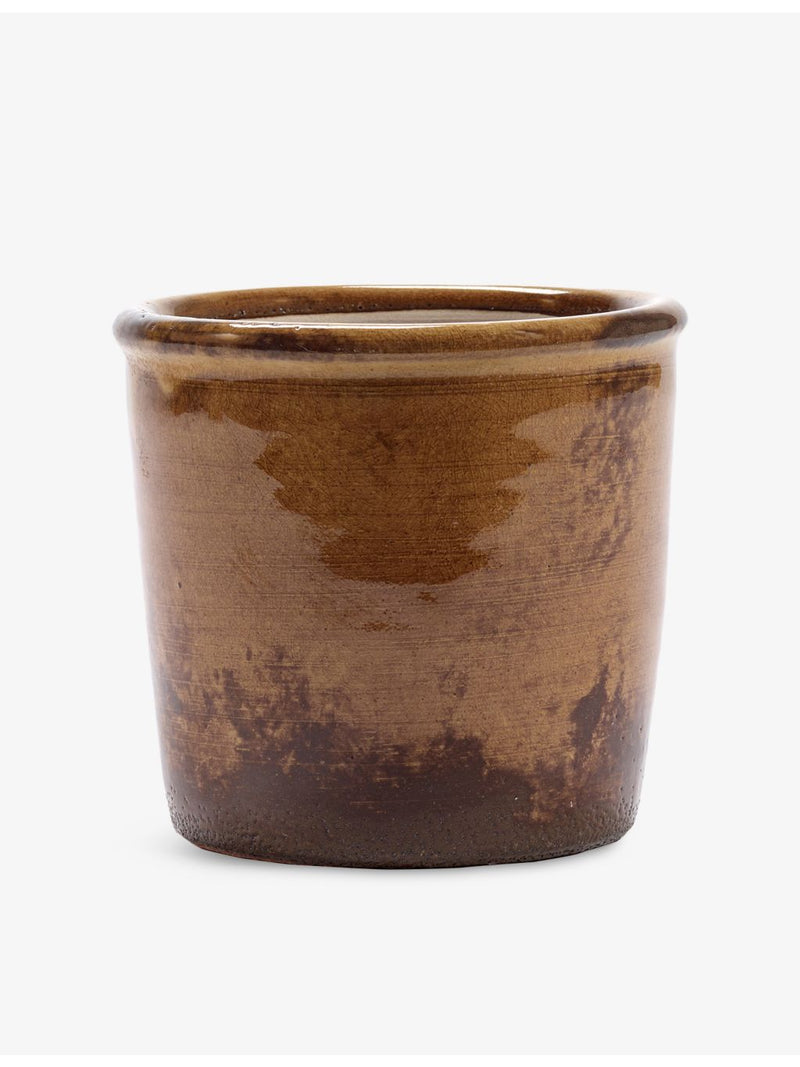 Serax Glazed Shades extra small terracotta flower pot - British product
