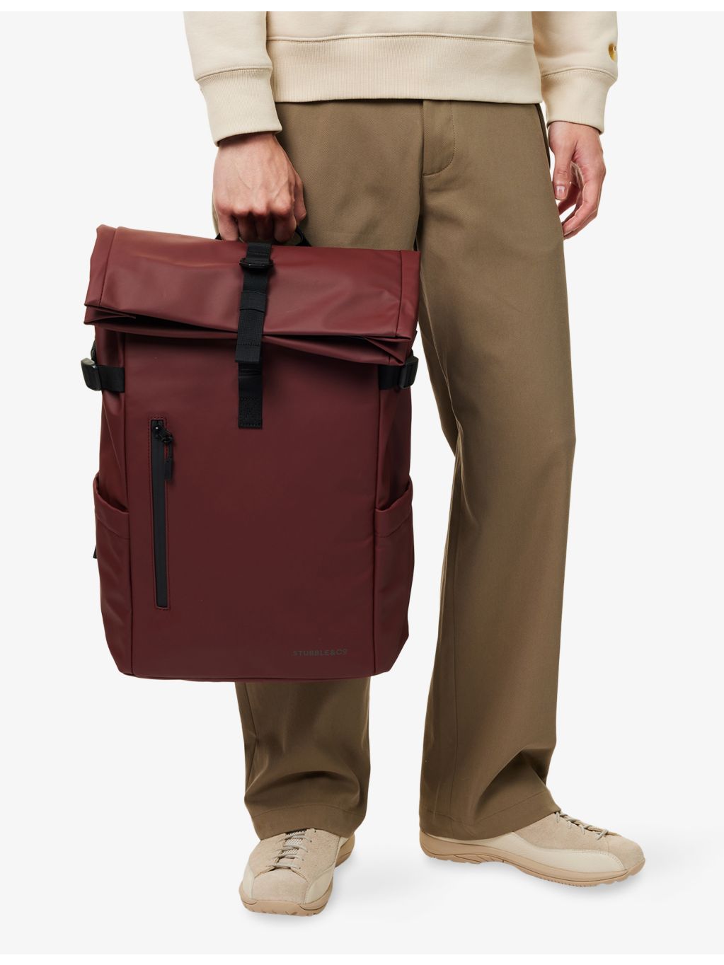 Stubble & Co roll top woven backpack 20L, UK version