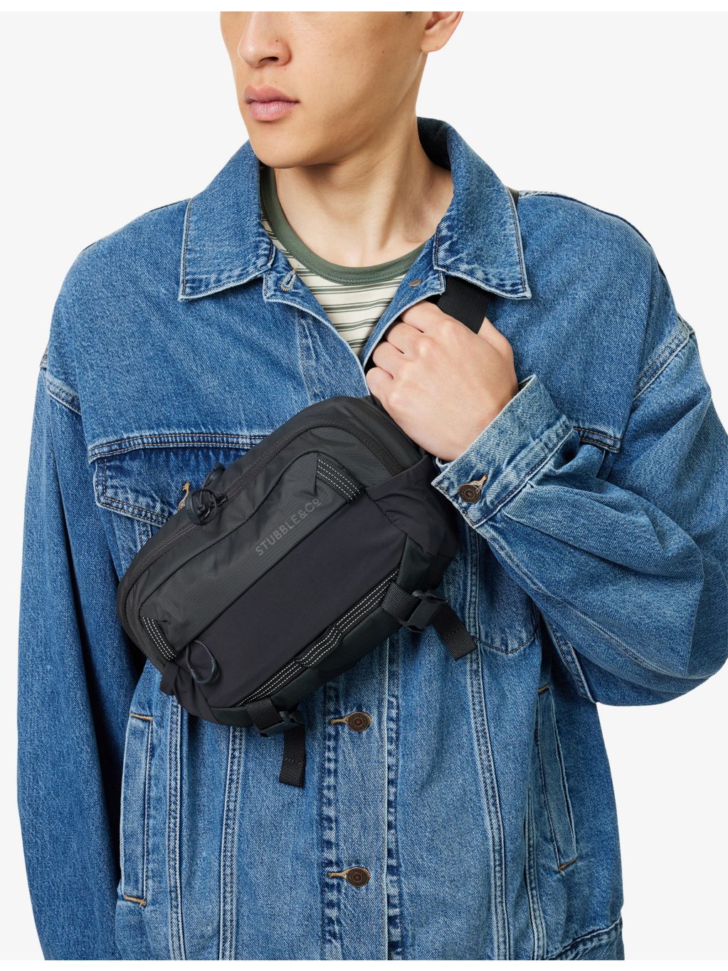 Stubble Co Motion Sling woven cross-body bag 4L, imported from the UK