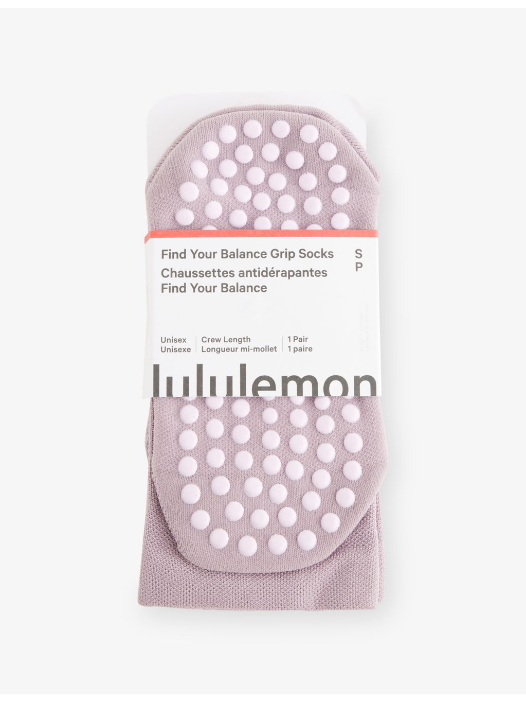 Lululemon Find Your Balance grip mesh socks (British brand)