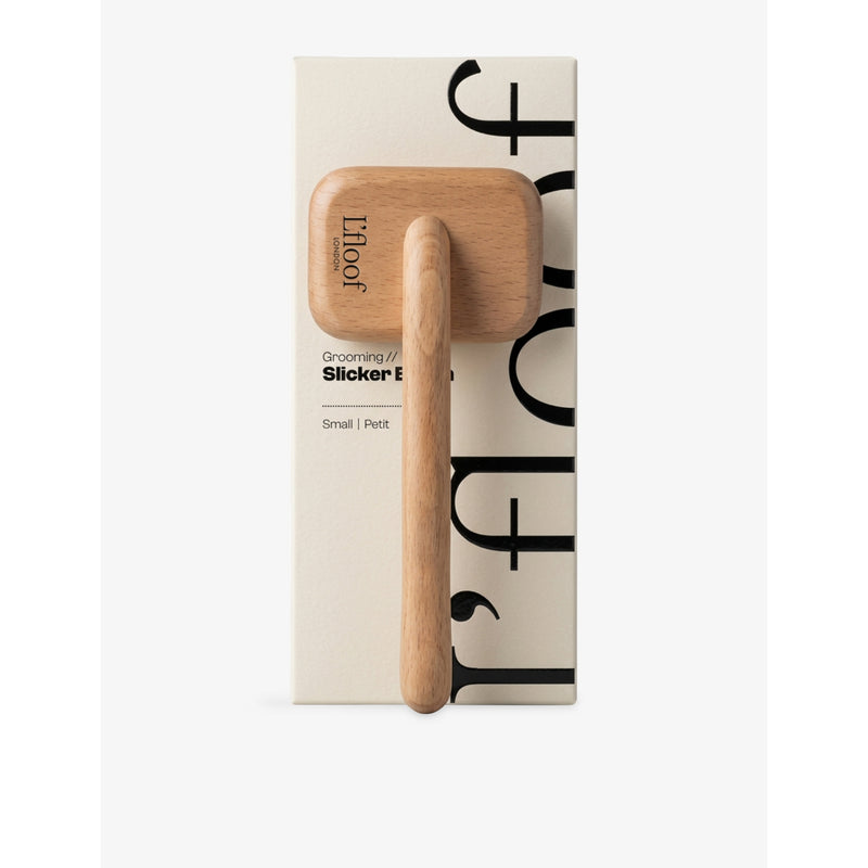 L'floof beechwood slicker brush for pets (British brand)