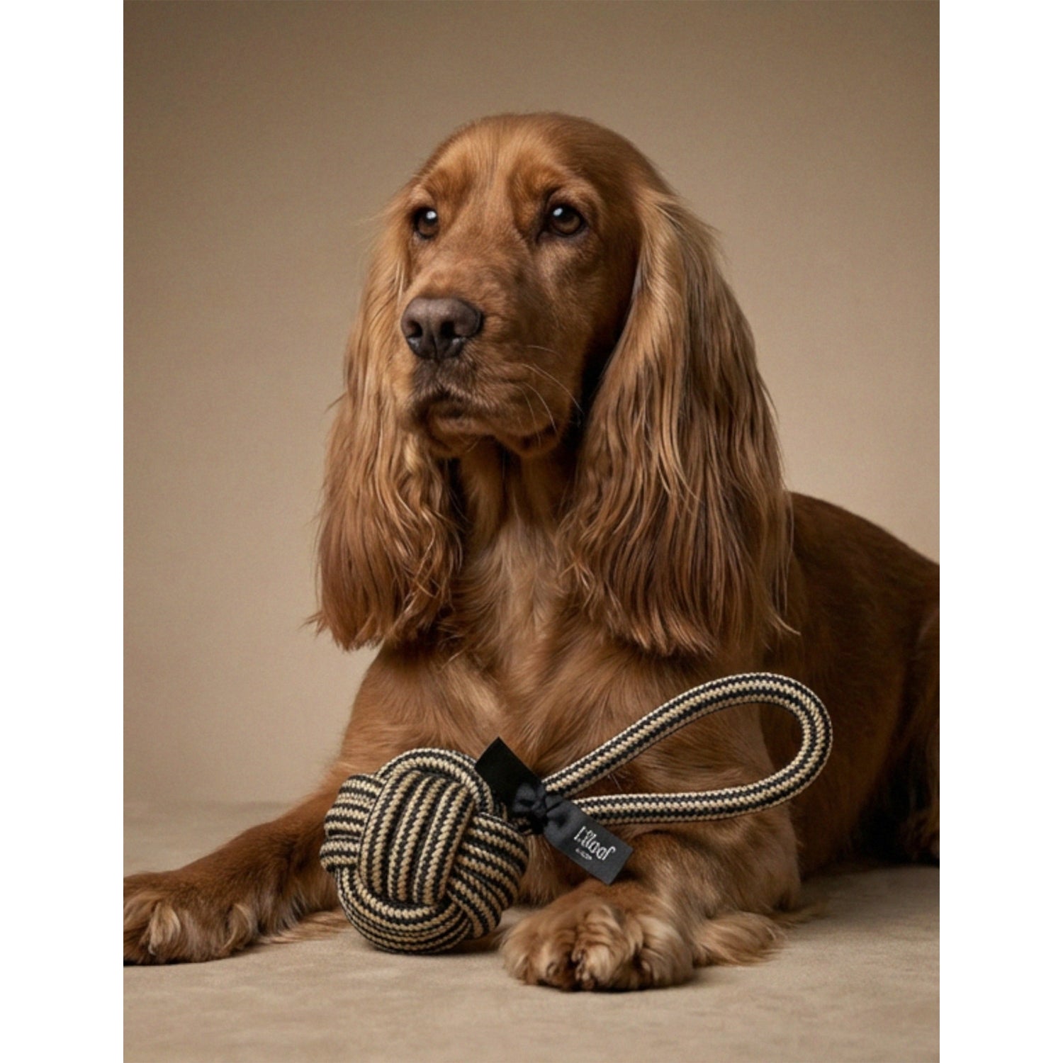 L'floof Mini Loop Tug cotton rope dog toy 25cm, UK version