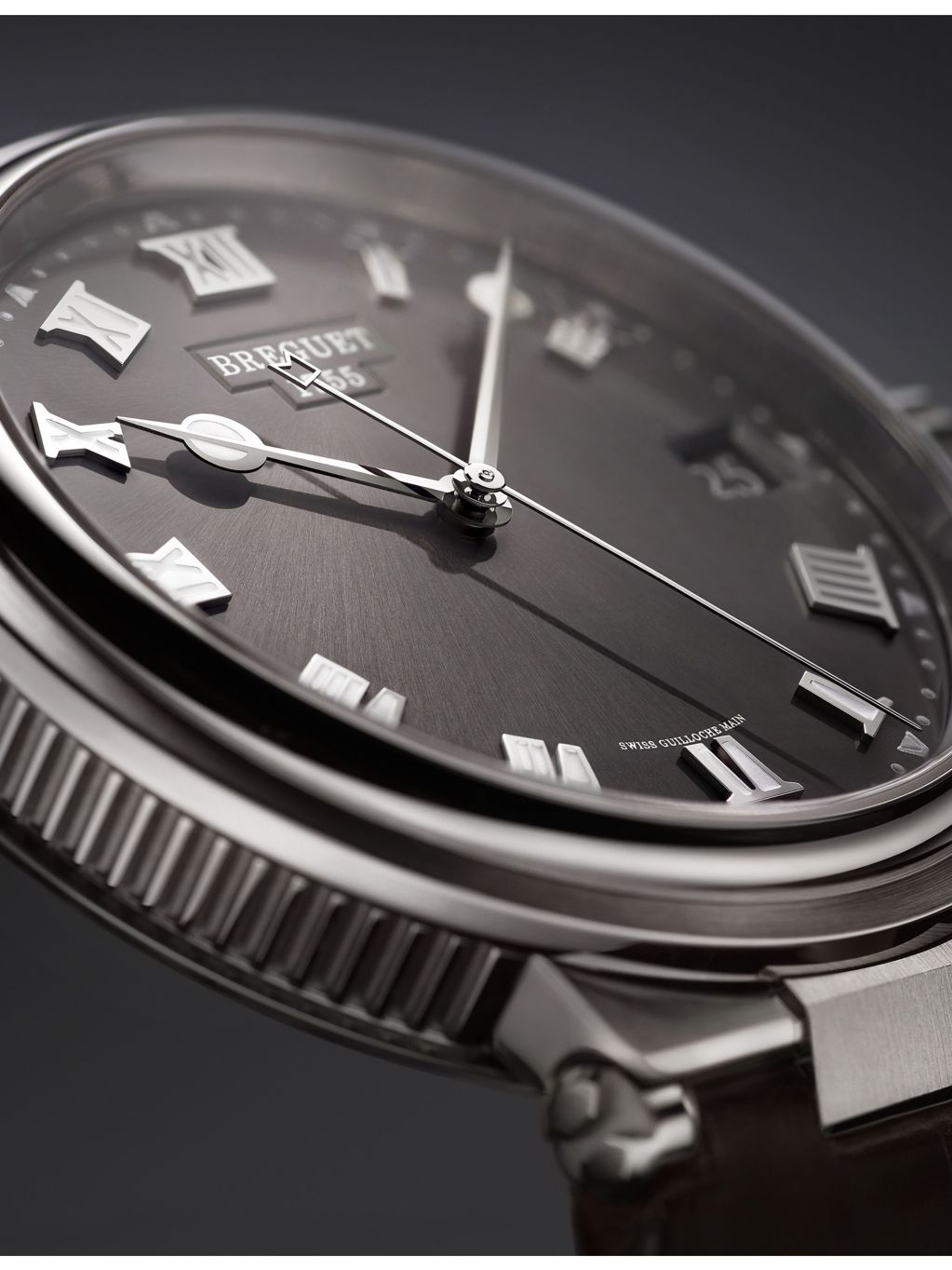 Breguet Marine 5517 automatic watch 40mm slate dial (British brand)