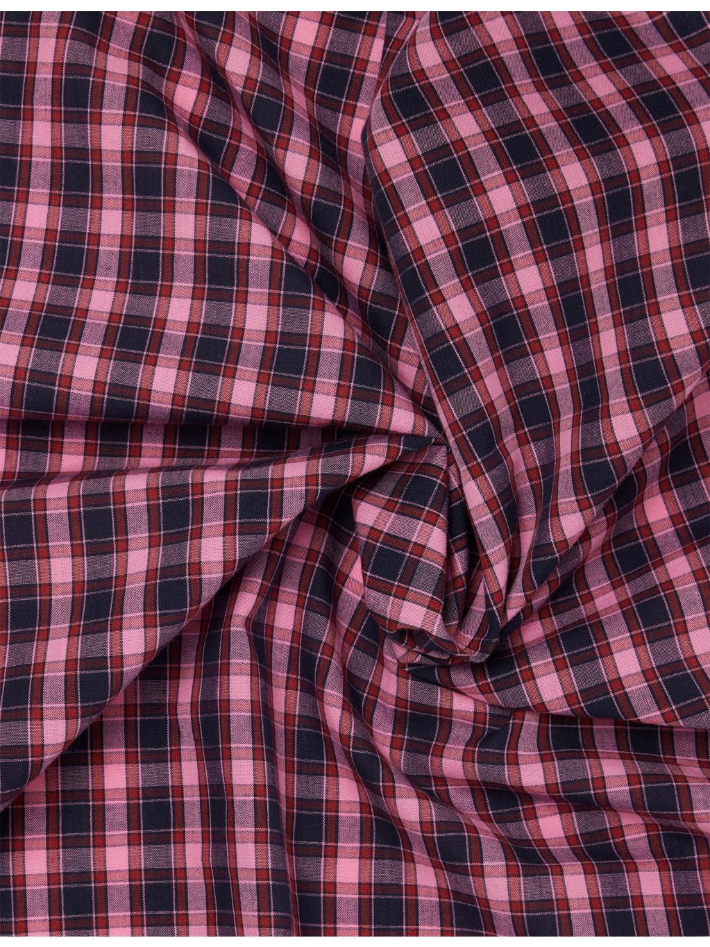 Damson Madder headscarf gingham embroidered cotton (British brand)
