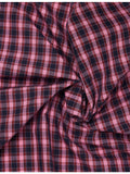 Damson Madder headscarf gingham embroidered cotton (British brand)