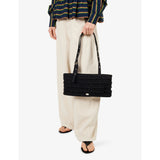 Damson Madder Sophia ruffle woven shoulder bag (British brand)