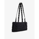 Damson Madder Sophia ruffle woven shoulder bag (British brand)