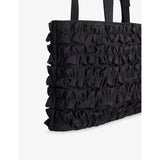 Damson Madder Sophia ruffle woven shoulder bag (British brand)