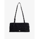 Damson Madder Sophia ruffle woven shoulder bag (British brand)