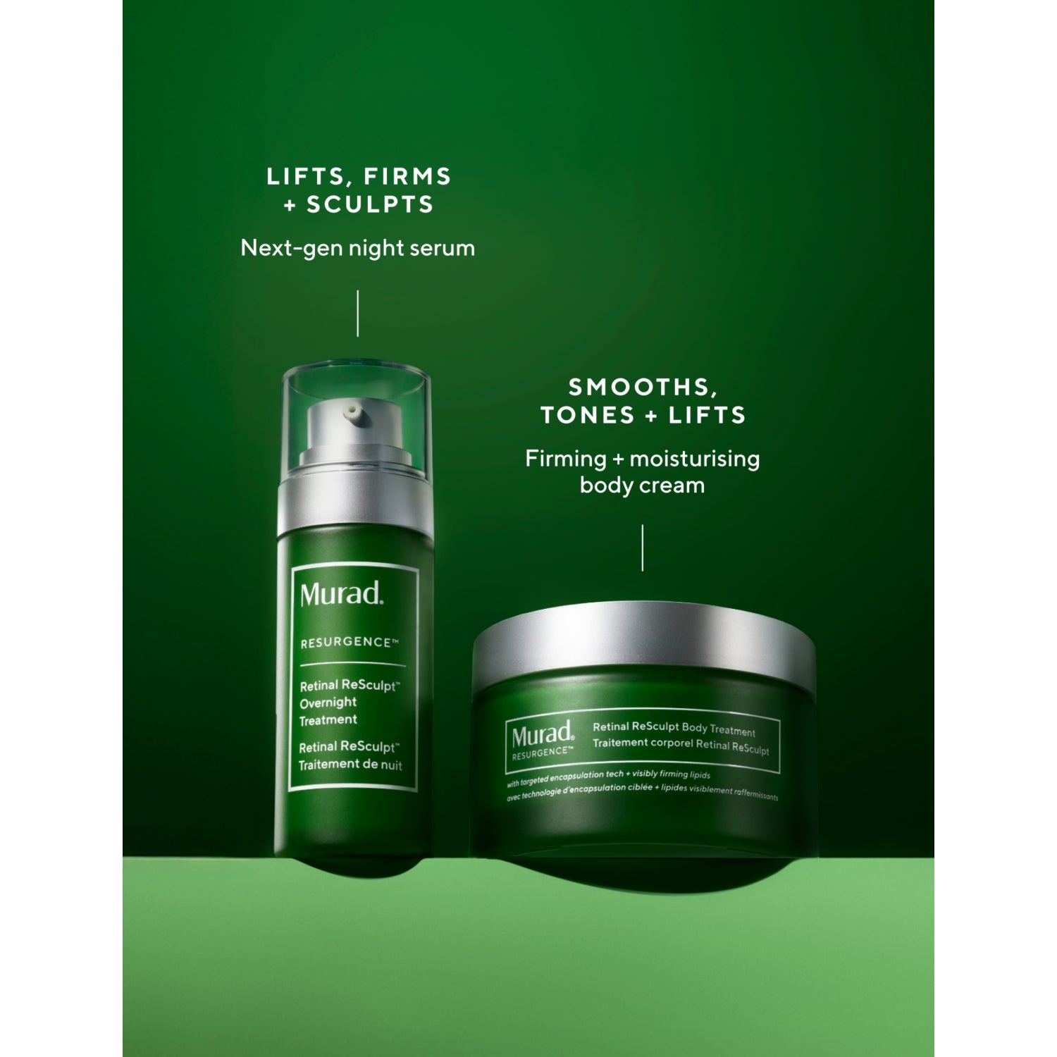 Murad Retinal Headtotoe face and body skincare set, imported from the UK