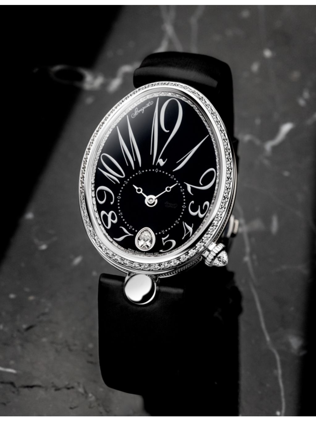 Breguet Reine de Naples 8918 white gold diamond watch - British product