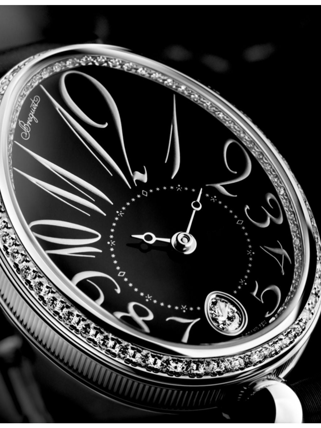 Breguet Reine de Naples 8918 white gold diamond watch - British product