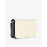 Marc Jacobs leather wallet-on-chain with chain strap (British brand)