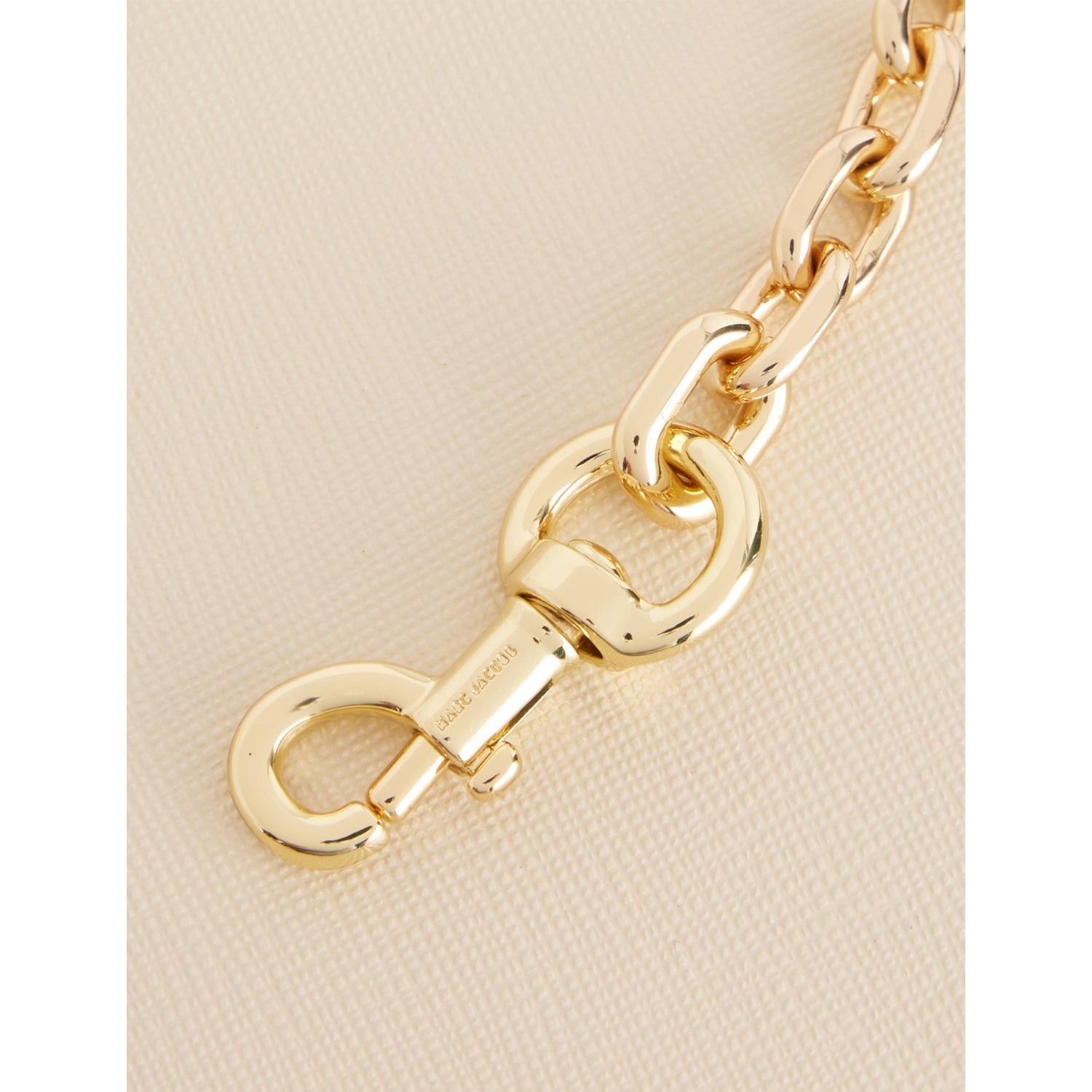 Marc Jacobs leather wallet-on-chain with chain strap (British brand)