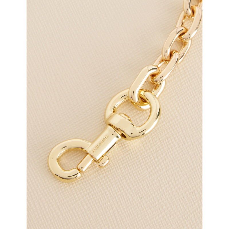 Marc Jacobs leather wallet-on-chain with chain strap (British brand)