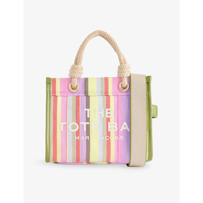 selfridges Marc Jacobs Stripe Small Mesh Tote Bag- Buy online at McGrocer