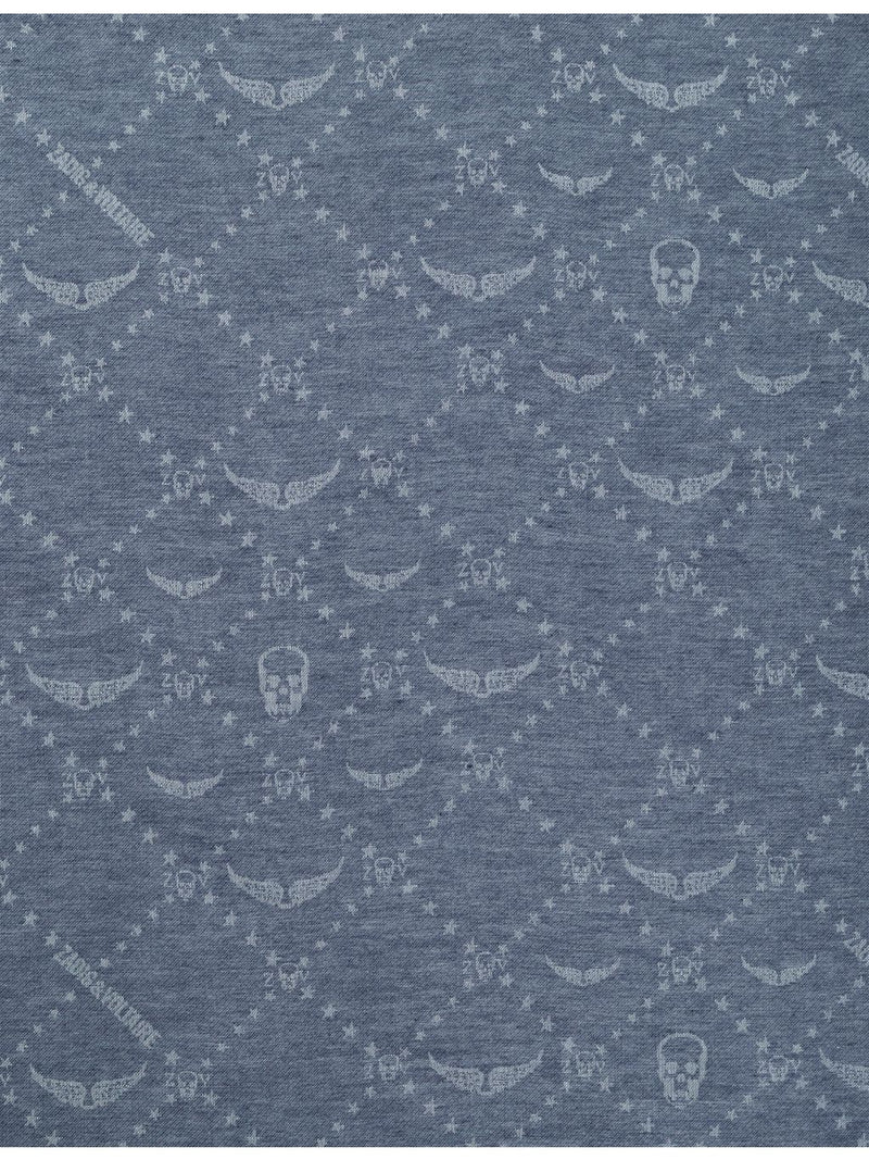 Zadig & Voltaire Liz reversible woven scarf 135cm (British brand)