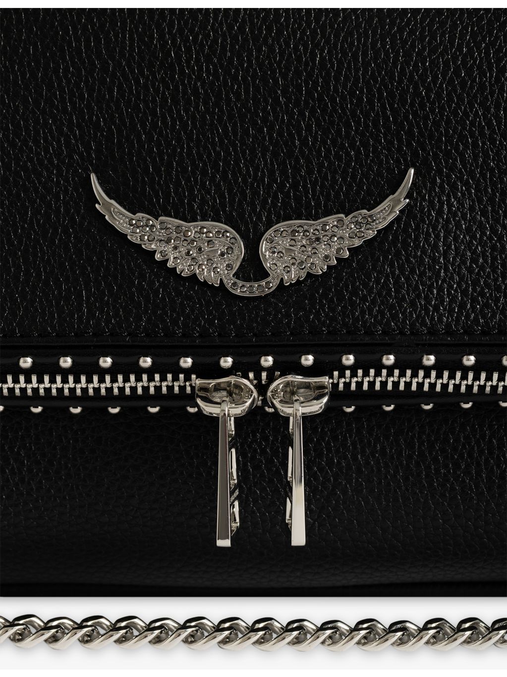Zadig&Voltaire Rocky II leather shoulder bag, UK version