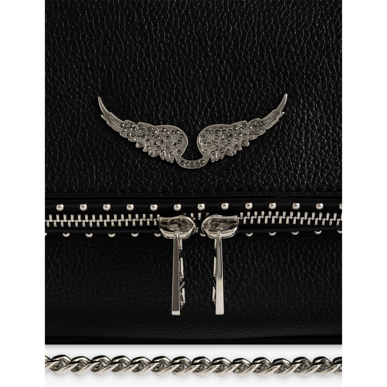 Zadig&Voltaire Rocky II leather shoulder bag, UK version