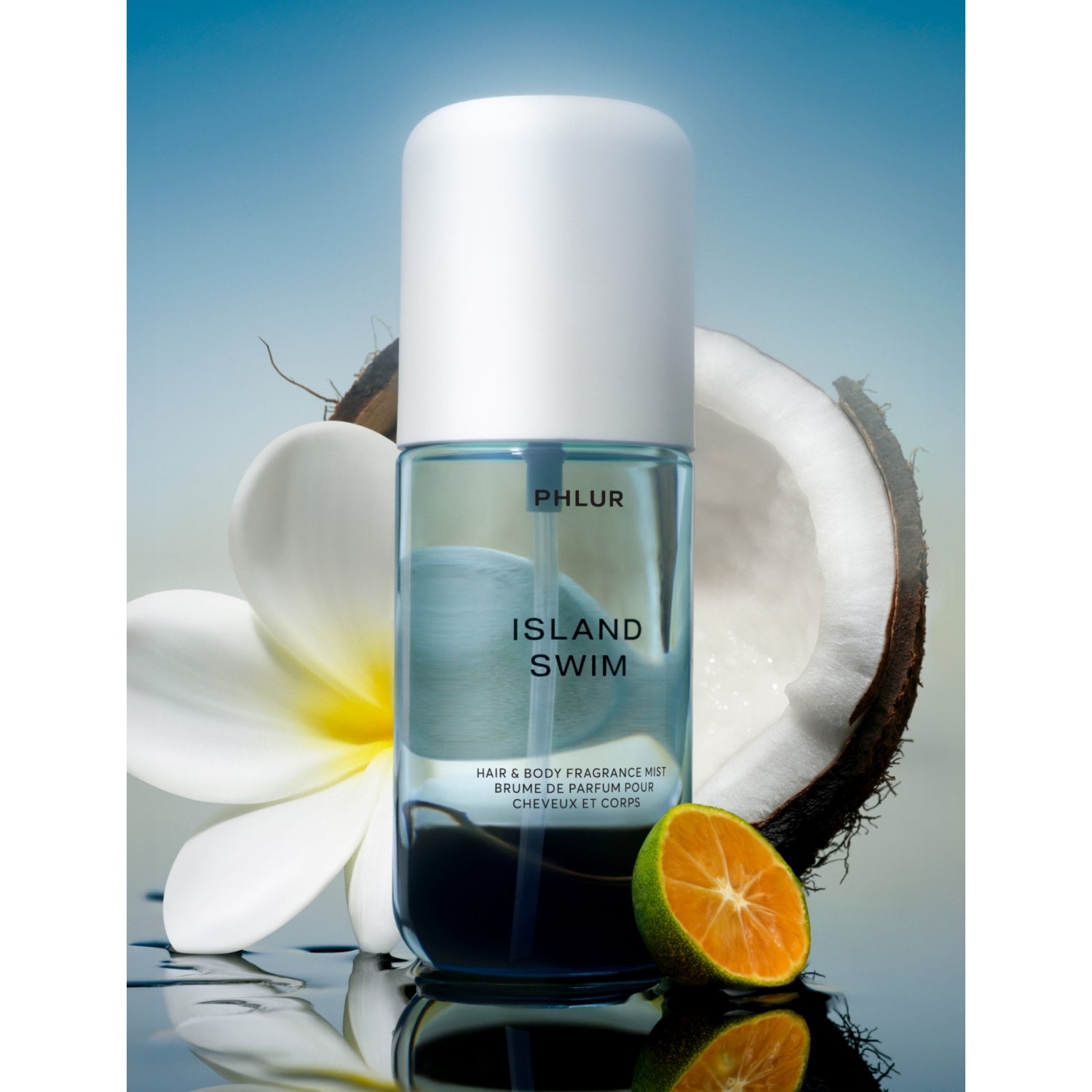 PHLUR Island Swim fragrance mist 88ml, imported from the UK