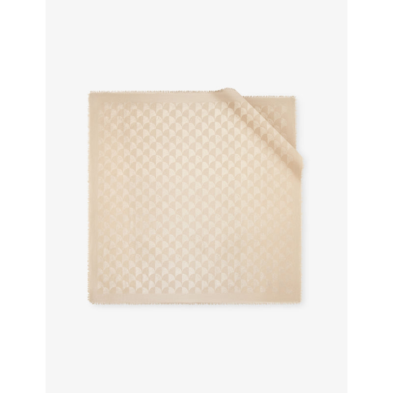 Bvlgari Calla Maxi Square Silk and Wool-Blend Scarf